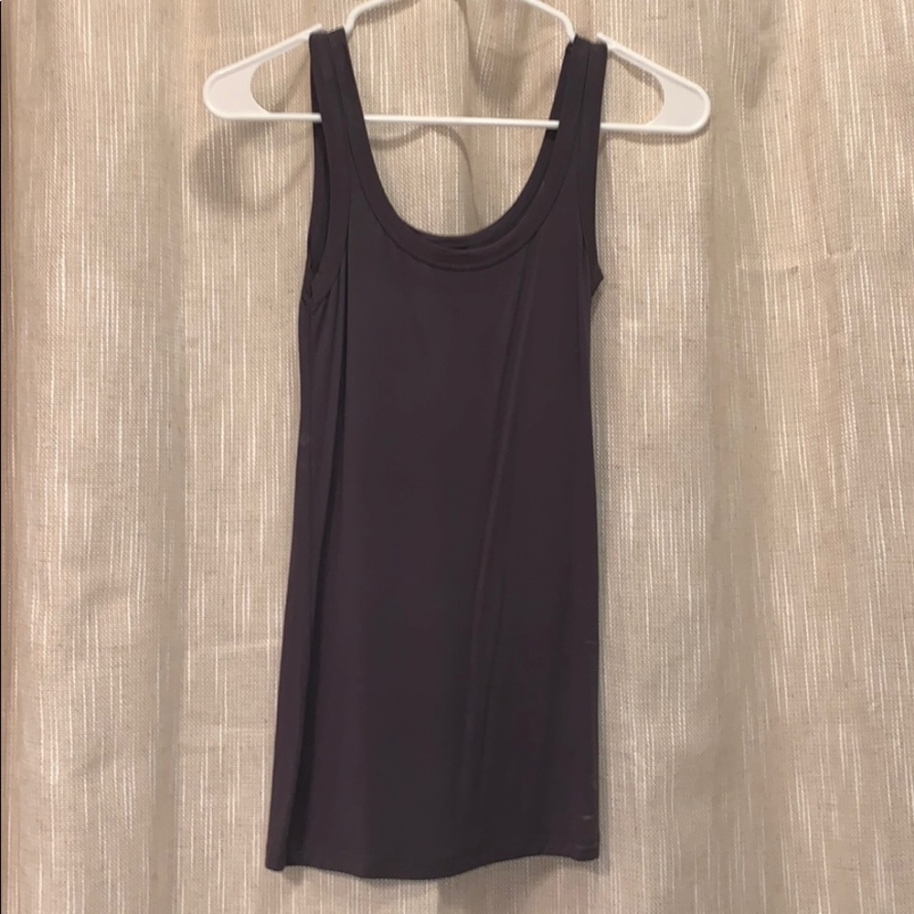 Soprano Dark Gray Tank Top Size Small